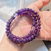 6Mm Autumn And Winter Natural Royal Amethyst Design Multi-Circle Bracelet Bracelet