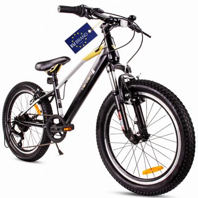 Children's Bicycle 20 Inch Boy 6 Gears Shimano Shock Absorber Verdant Juniper Black Gold