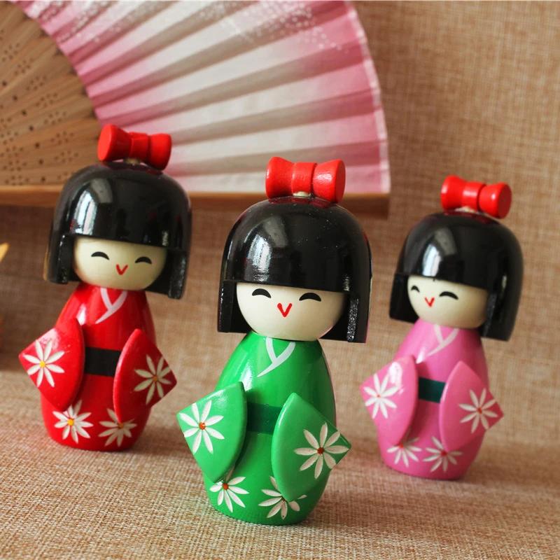 Japanese Puppet Geisha Ornaments Kimono Doll Cartoon Characters Restaurant Accessories Sushi Shop Decorations Sushi Maker 1-25