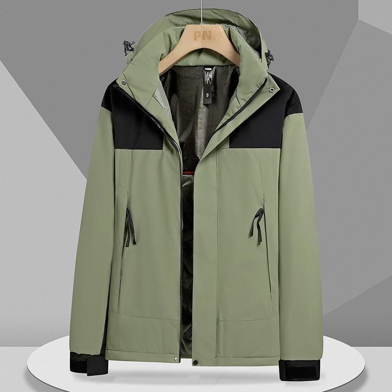 Jacket Men's and Women's Graphene Cotton-padded Clothes Autumn and Winter Velvet Waterproof and Windproof Outdoor Leisure Sports Mountaineering Jacket