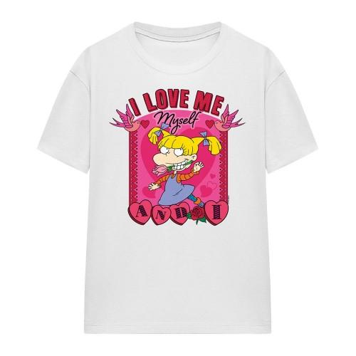 Rugrats Womens/Ladies I Love Me Myself And I Angelica Valentine's Day T-Shirt