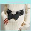 Womens Cipri Cummerbundle Waist Belt Oval Metal Buckle Clothing Accessories