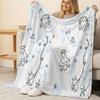Lightweight Flannel Throw Blanket - Cute Cat Print, Soft & Cozy, Perfect for Home Napping, Room Decor, Christmas & Halloween