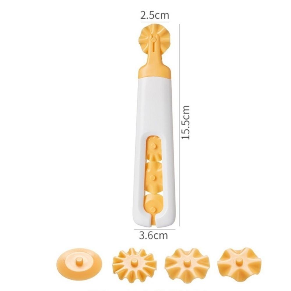 Plastic Dumpling Biscuit Roller Cutter Fancy Pie Cutting Artifact  Household Baking Tool