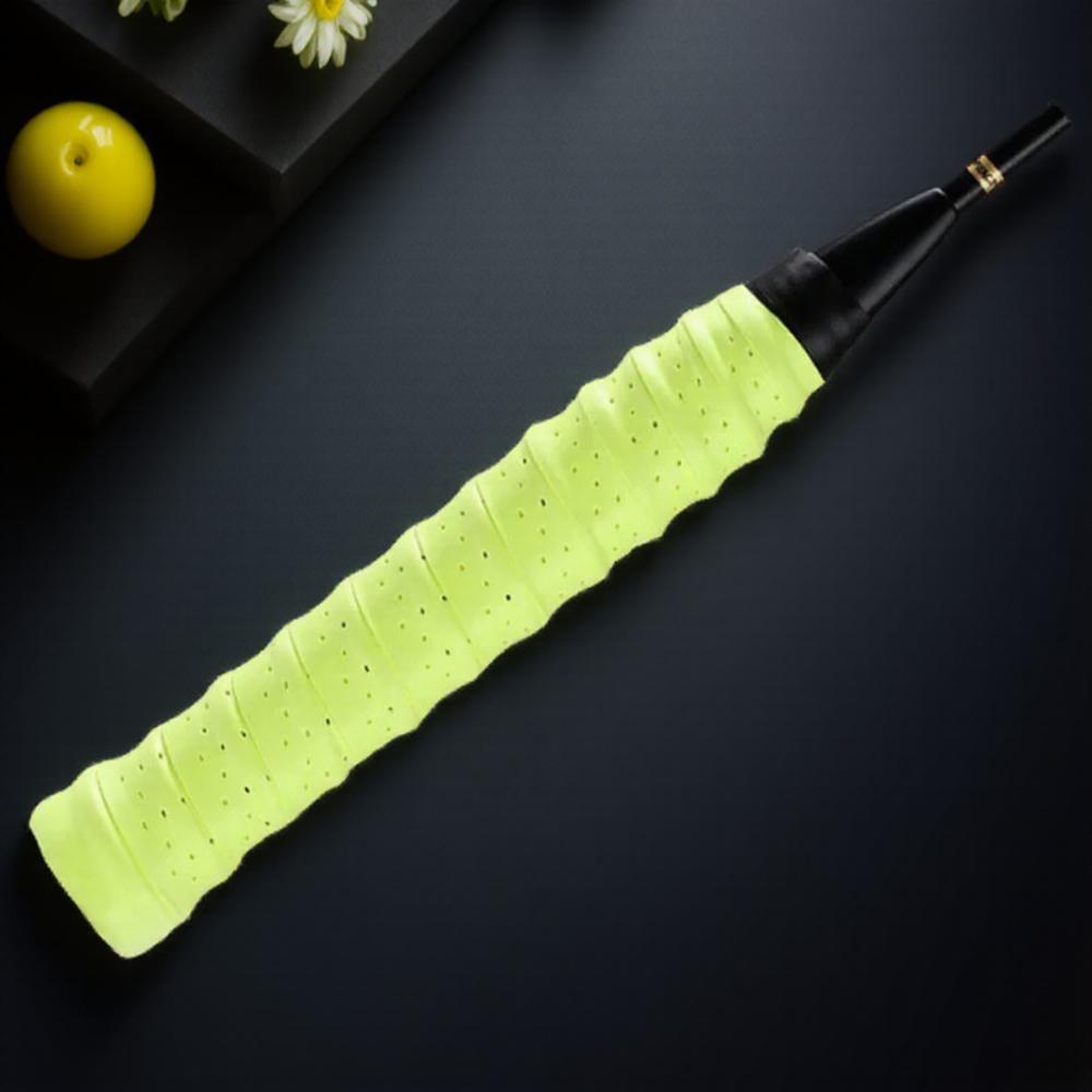 

Влагопоглощающая Противоскользящая Лента-намотка для теннисной ракетки Овергрип Бадминтон Ручка Матовый Дизайн для Улучшенного Контроля жёлтый