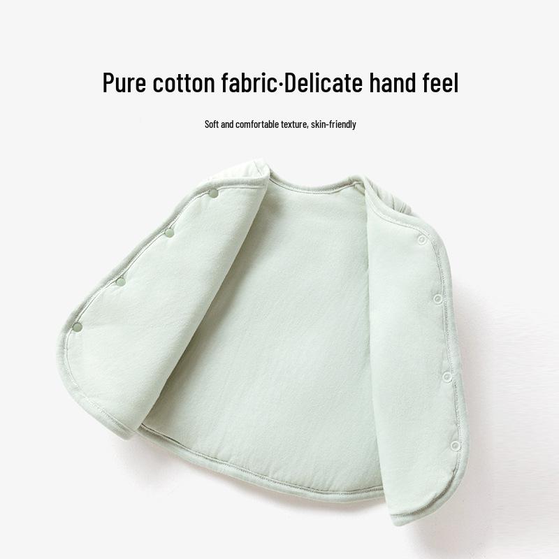 Jingqi Baby Prošívaná bavlněná vesta pro kojence - Bez rukávů, Teplá podzimní/zimní bunda pro novorozence