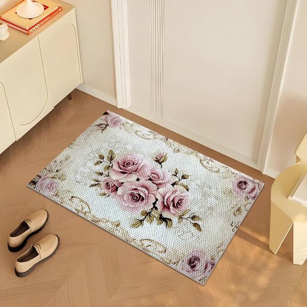 1pc Printed doormat, hallway entrance doormat, machine washable carpet, non slip carpet, high flow area entrance doormat