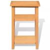 Table d'appoint - vidaXL - Chêne massif - 27x35x55 cm - Design contemporain - Montage facile