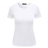 Summer Europe And The United States Women's Fashion Women's Solid Color T-shirt Short-sleeved