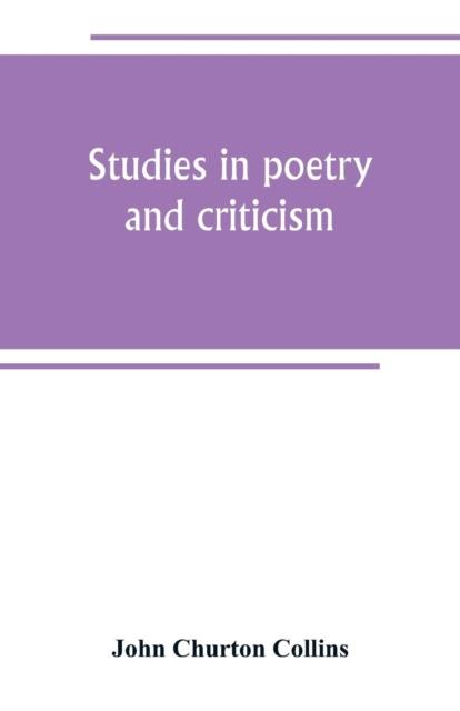 The Studies In Poetry and Criticism Book