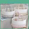 Cotton Tassel Storage Basket For Baby Diapers Toys And Clothes Home Organization