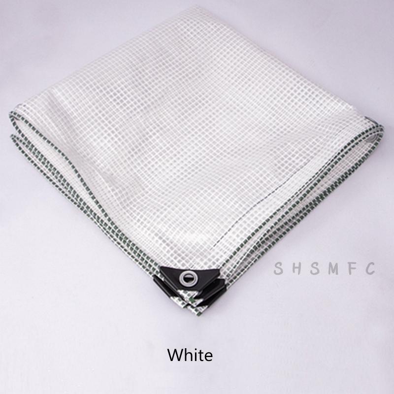 

0.3mm PE Mesh Rainproof Cloth Outdoor Canopy Swimming Pool Sunscreen Garden Plant Shed Waterproof Cloth Shading Party Awning Custom size белый