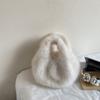 Women's Plush Handbag Solid Color Shoulder Bag