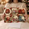 Lot de 6 cartes de vœux DIY Peinture 2D Plates Kit Cartes de Vœux DIY Noël Célébrations
