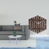 Standing Horse Sculpture Wooden Wall Clock Figurine Desktop Ornament Fengshui Decor for Living Room