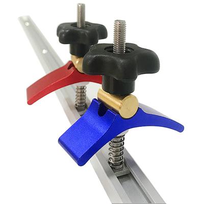 19/20/30/45 Type T Slot Clamping Blocks Aluminum Alloy T-track Clamping Blocks Platen Woodworking Jig Woodworking Tools