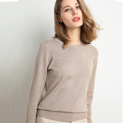 Frauen Herbst Winter Kleidung Solide Rundhals Pullover Jumper Lange ärmeln Gestrickte Pullover Hemd Weibliche Tops