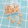 Mini Natural Flat Tan Starfish Seashells Beach Wedding Decor Craft Supplies