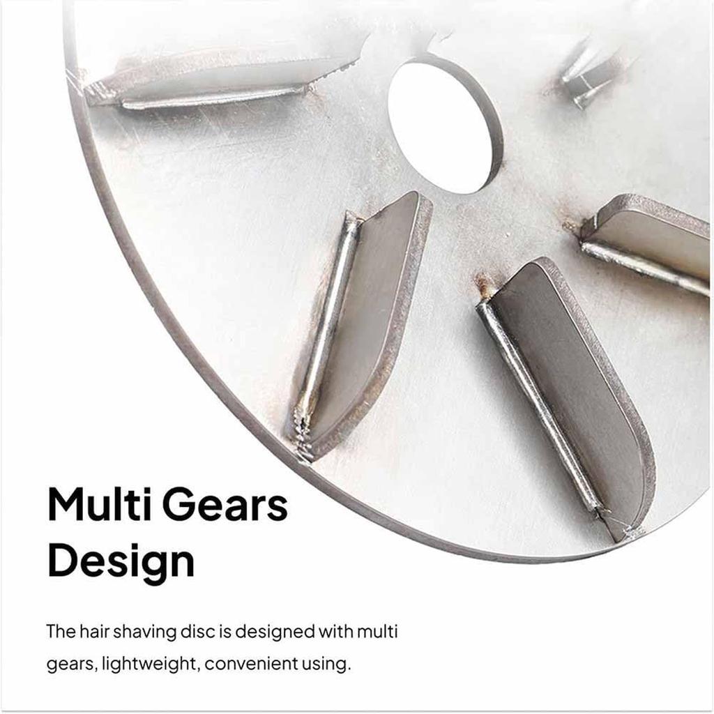 Arbeitssparender Schweinehaarentferner Schaber 7/9 Gänge Schweinehaarentfernungswerkzeug Viehhaarentfernung Metall Arbeitssparende Haarentfernungsscheibe