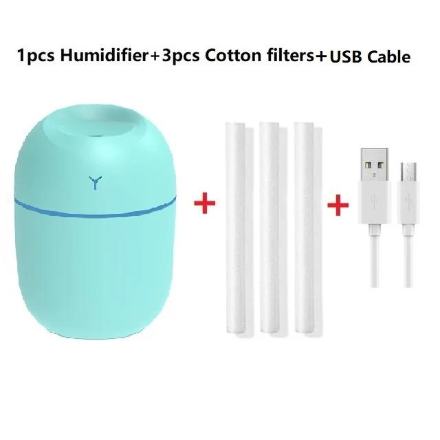 2022 New Mini Portable Ultrasonic Air Humidifer Aroma Essential Oil Diffuser USB Mist Maker Aromatherapy Humidifiers for Home