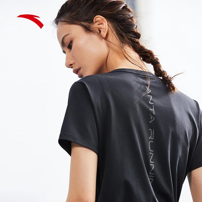 Anta Women s Quick-Dry Running & Training Short Sleeve T-Shirt S