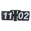 Flip Clock PVC Stainless Steel Battery Powered Retro Mechanical Digital Automatic Flip Down Desk Clock for Living Room