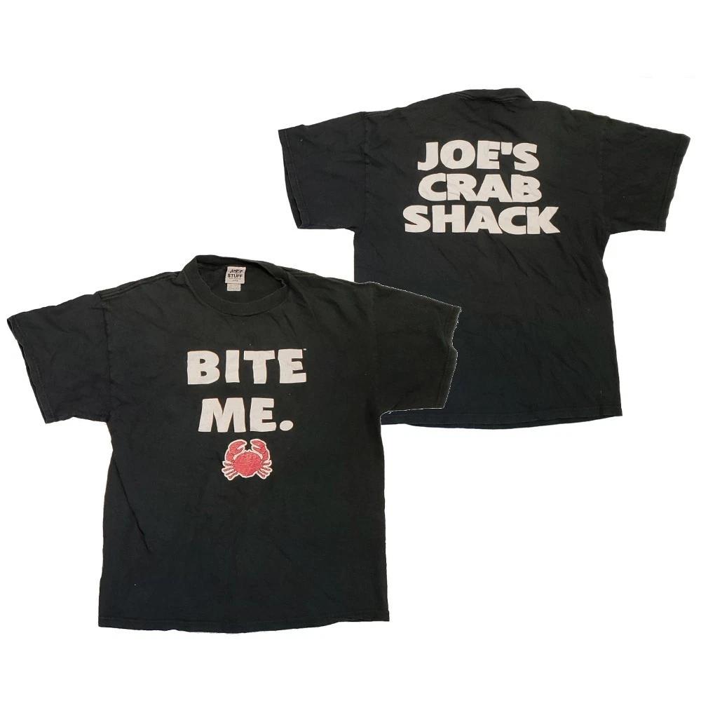 Joe s Crab Shack Bite Me Double Sided s s s s s T- Children s T-shirt - Large - FREE SHIPPING 100