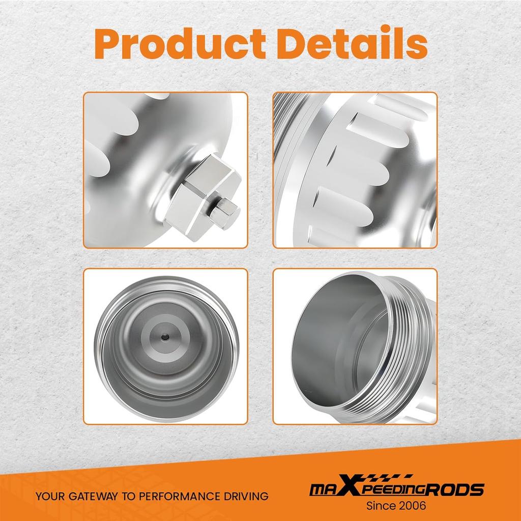 maXpeedingrods 134001 Fuel Filter Housing Cap for Duramax 6.6L L5P 2017-2020, for GMC Chevy Silverado Sierra 2500HD 3500HD, for 2014-2019 Cruze 2.0L