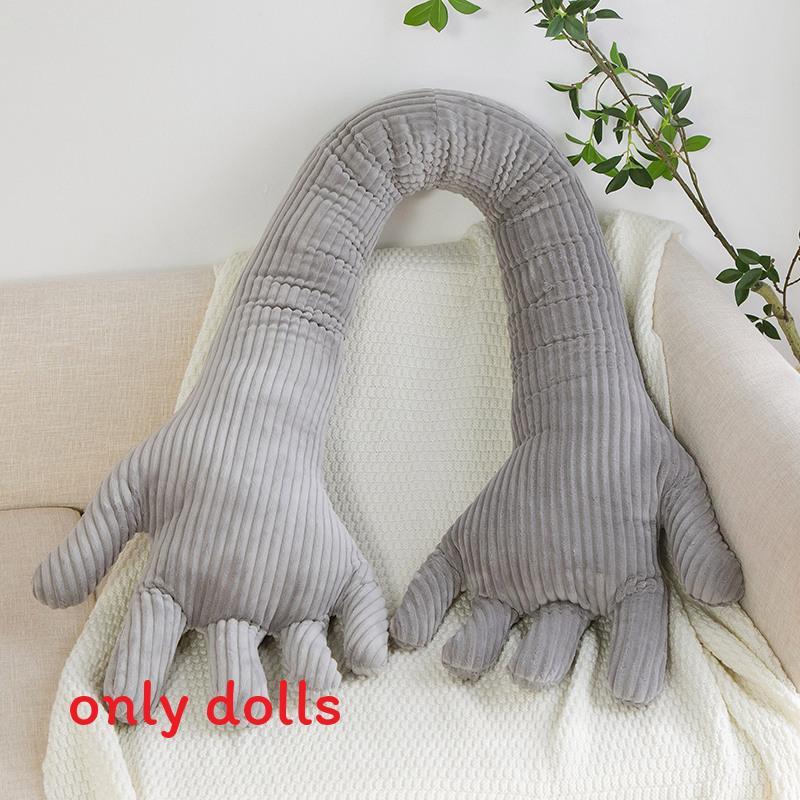 Cuscino Peluche Forma Mano Blu Creativo Divertente Nordico Regalo Per Ragazze e Ragazzi