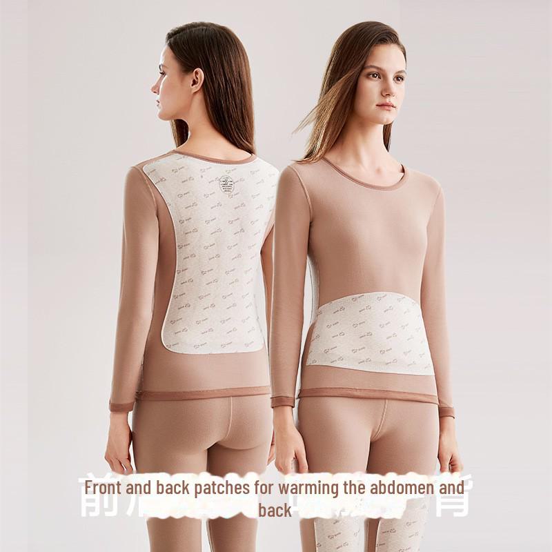 

Женский термокостюм: 7A Антибактериальный наполнитель из 100% шерсти, облегающий крой, круглая горловина, для осени/зимы. XXXL