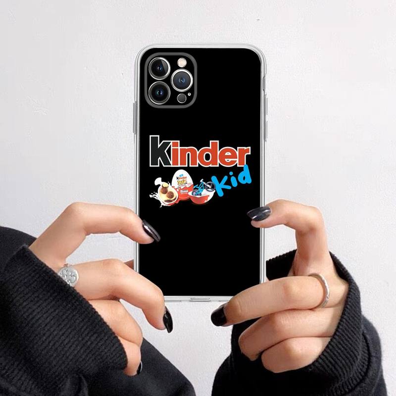 New Trolly egg KINDER JOY Surprise Phone Case For iPhone 14 13 12 11 Pro Max XS X XR SE 2020 6 7 8 Plus Mini Transparent Shell