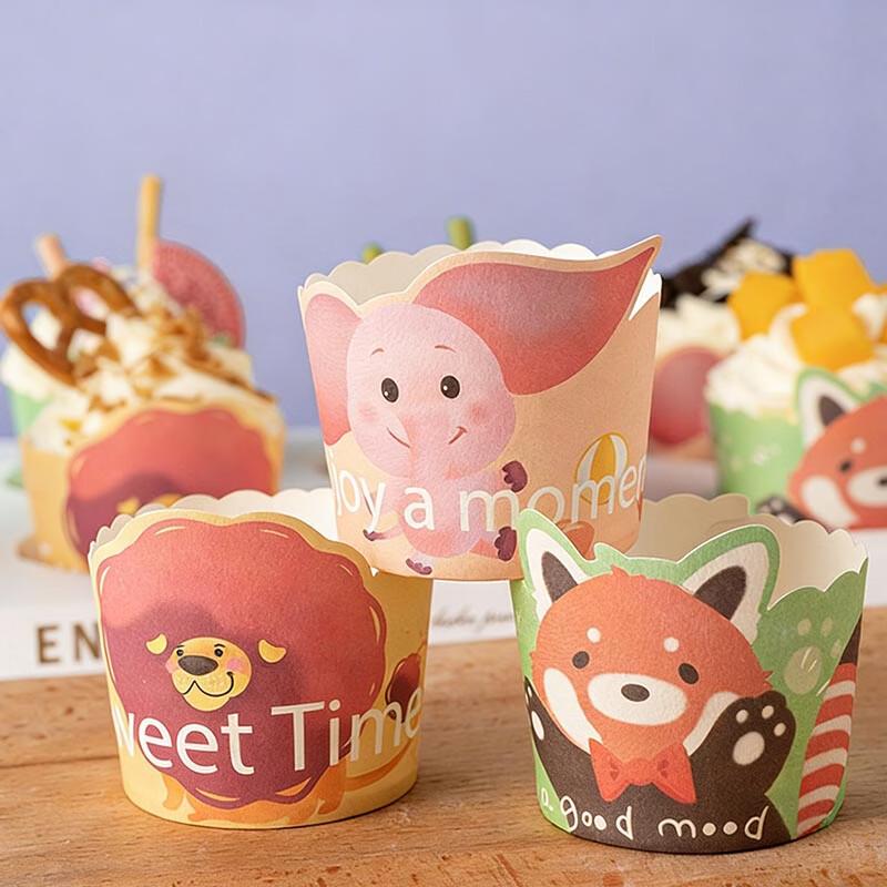 Cartoon 3D Baking Cake Paper Cups