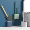 WIKHOSTAR Scopino per WC traspirante 2 in 1 Scopino per WC in silicone con manico lungo Accessori per il bagno montati a parete Strumenti