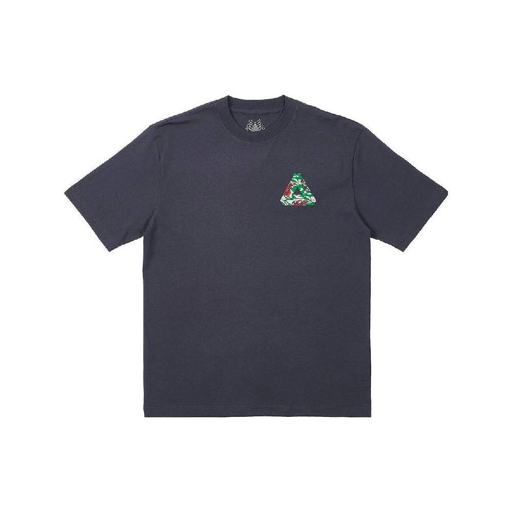 Palace Jungle Camo Tri-Ferg T-Shirt Navy Unisex Tops Blue P24TS120