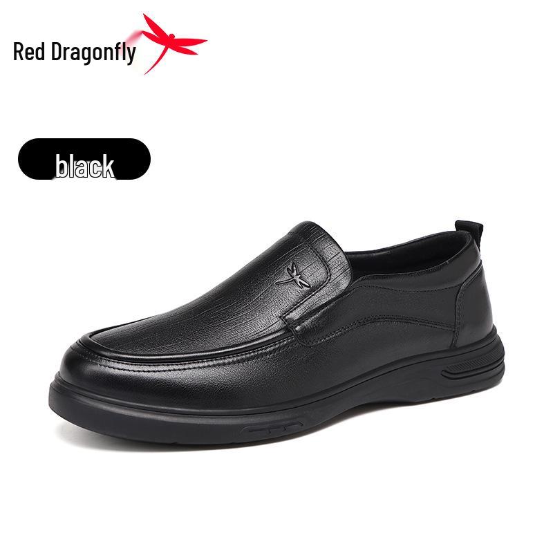 Red Dragonfly Men s Genuine Leather Business Casual Slip-On Shoes 43