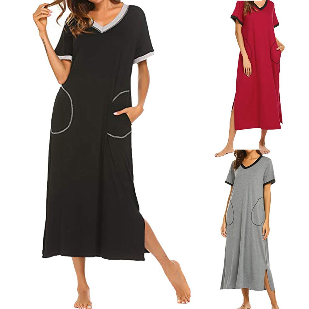 Buy Women Nightshirt Short Sleeve 