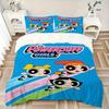 3pcs Blossom Bubbles Buttercup Printed Quilt Set - Includes 1 Quilt Cover and 2 Pillowcases, Machine Washable - Suitable for All Seasons.F002