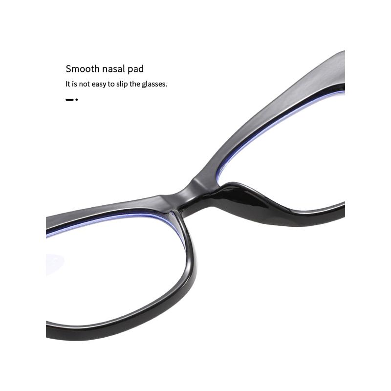 Cat Eye Reading Glasses for Women Fashionable Trendy Prescription Eyewear Anti Blue Light hyperopia Correction Eyeglass +1+1.5+2