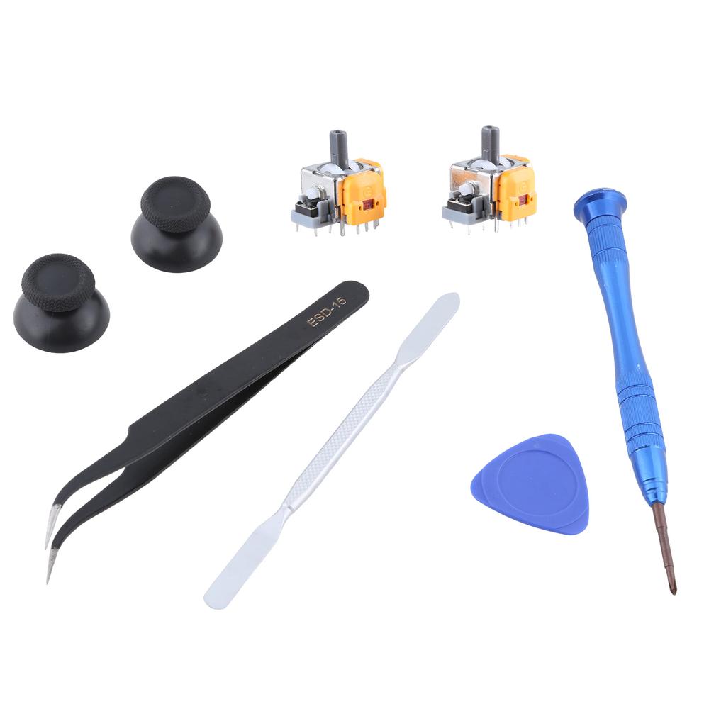 8 In 1 Hall Joystick Replacement Kit with Screwdriver & Pry Tool Accessory for PS5 Controller Enhances Gaming Precision
