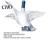 Transparent Core Bottle Goose Bird Shape Whiskey Decanter, 3D Glass Animal Liquor Sculpted for Bar Display, 350ml Art Wine Dispenser Home Amber Liquid