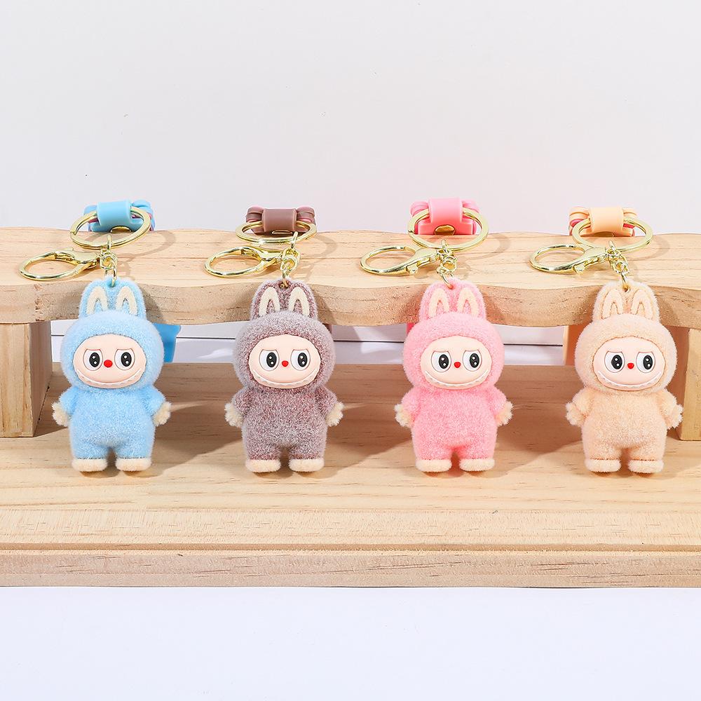 Cute Plush Labubu Keychain DIY Accessories Toy Gift 1pcs