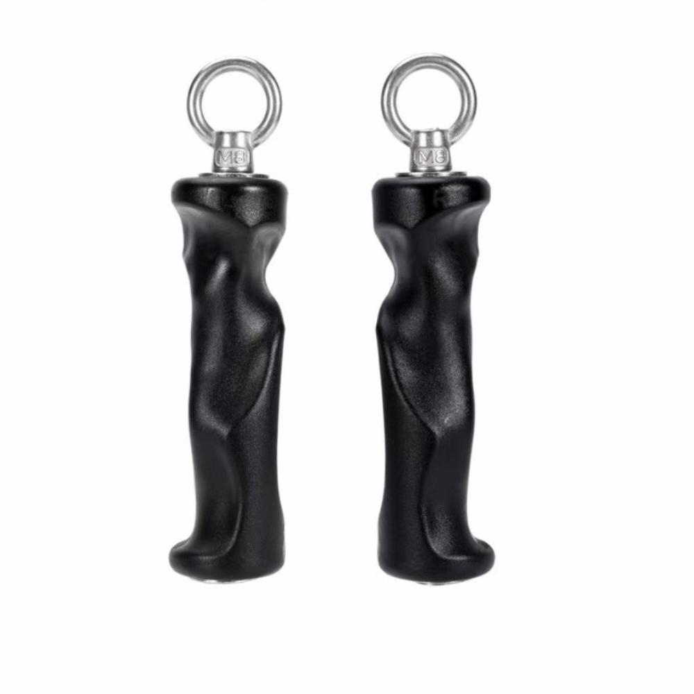 Non-Slip Tricep Rope Handle Rubber D-Handle Grip Lat Pulldown Bar Fitness Equipment Accessories