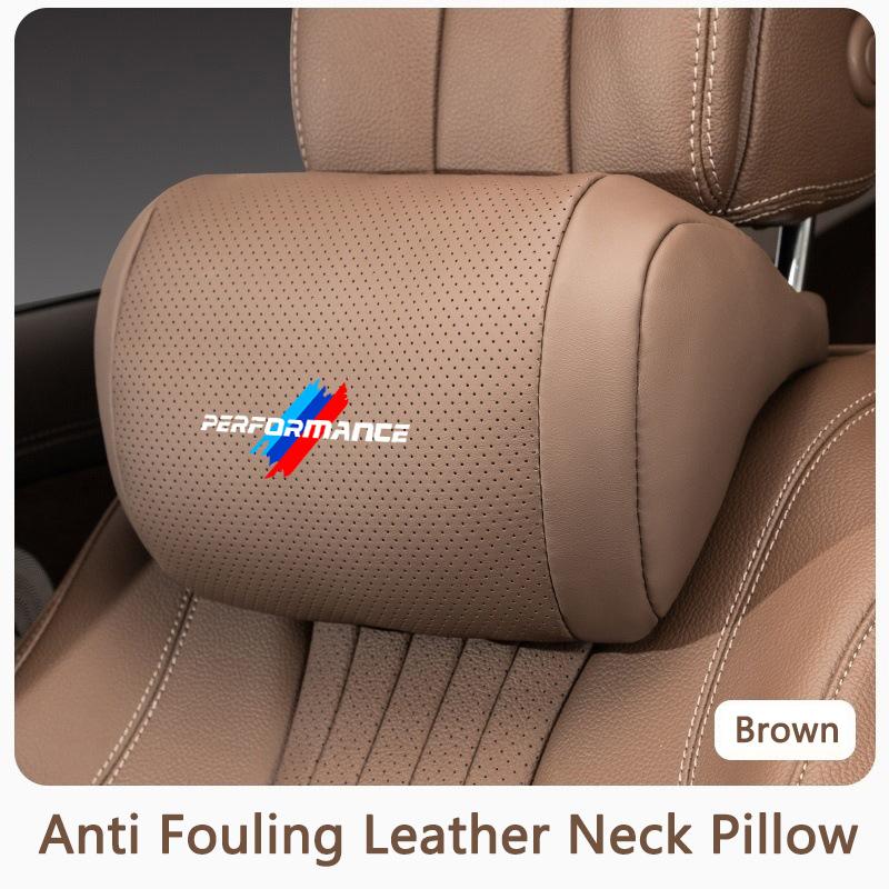 BJYM4 Memory Cotton Car Seat Headrest Neck Pillow Interior Accessories For BMW Performance M E46 E60 E90 E39 E36 E28 X3 X5 X1 X4 X6 X7