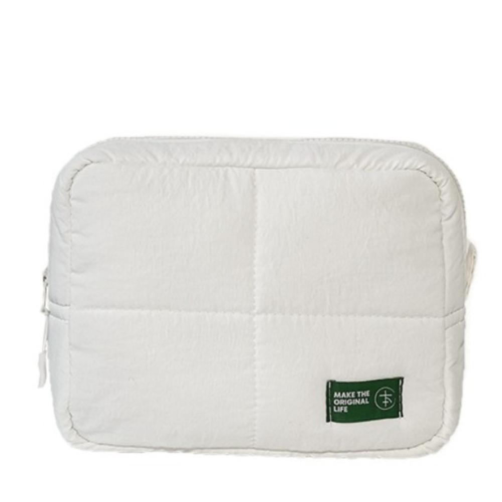 Quilted Makeup Bag Puffer Skincare Storage Bag Suitcase Cosmetic Pouch  for Women
