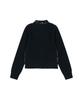 Aakam Camouflage Knit Zip-Up Cardigan (Black)