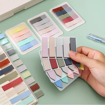 100 teile/satz Selbstklebende Haftnotiz Bunte PET Notizblock Bücher Seite Marker Label Index Aufkleber Lesezeichen Schreibwaren Memo Pad