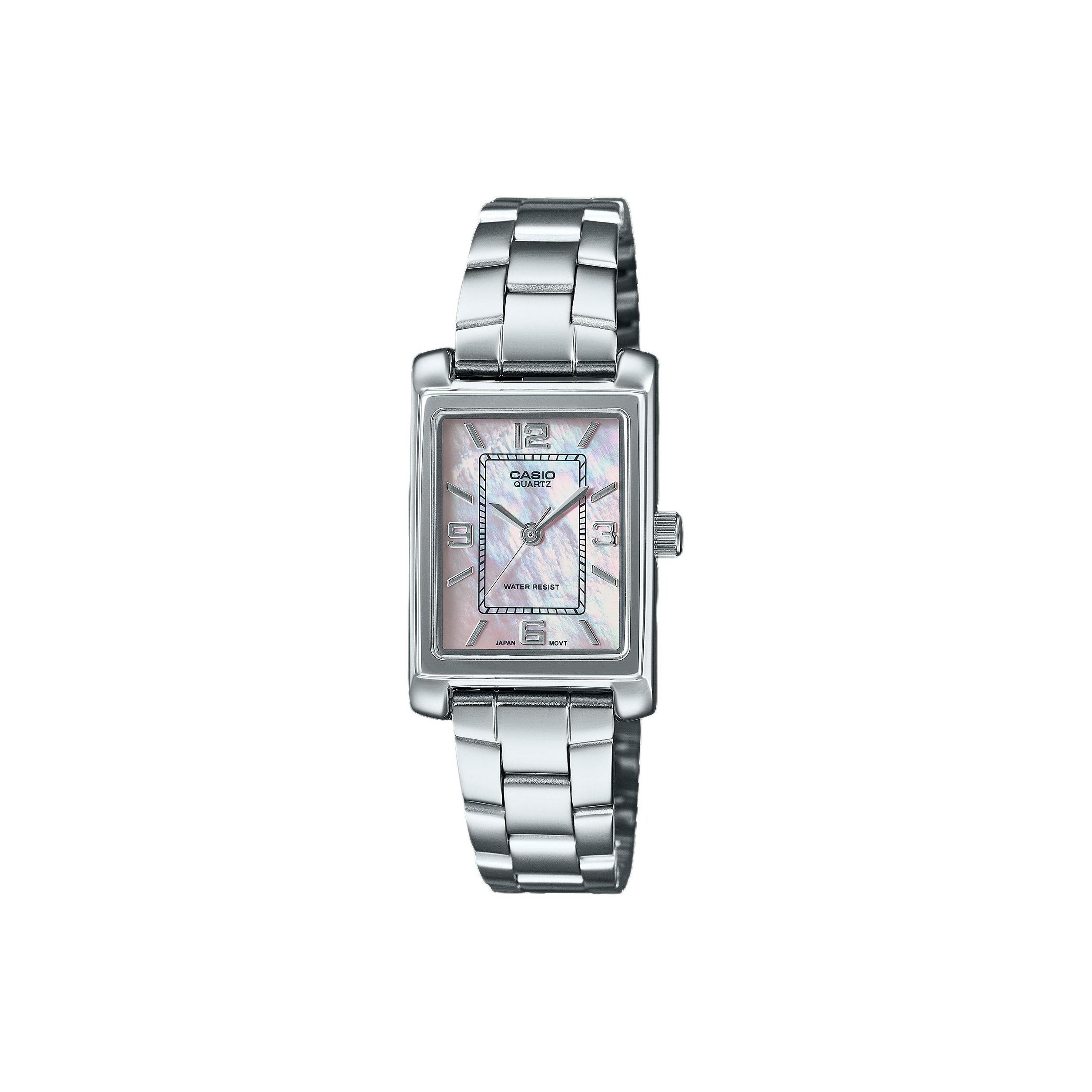 

CASIO Women s Standard Series Mother Of Pearl Color Watch LTP-1234DS-4A LTP-1234DS-4A Regular Watch Box