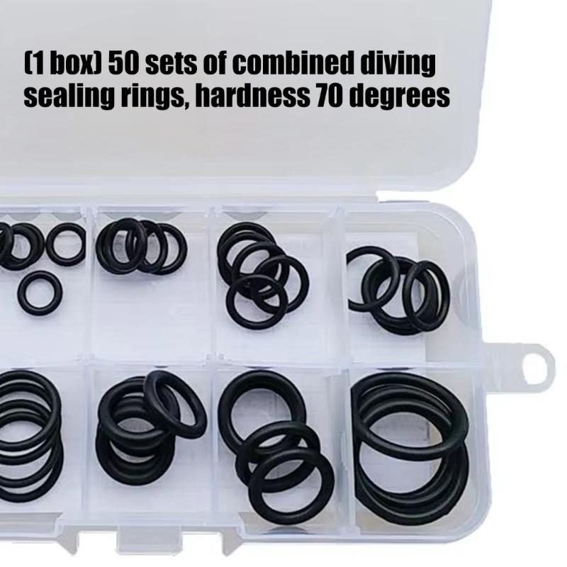 Assorted Scubas Sealing Rings Hardness Waterproof Gaskets for Diving Gear Accessories and Pool Equipment