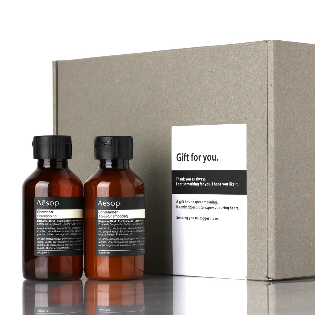 Aesop Gift and Cosmetics [Gift Wrapping] Set Shampoo, Conditioner, (Haircare Gift)
