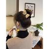 New Knitted Hairpin Female Milk Curry Sweet Casual All-match Bow Hairpin Hair Pans Hair Ball Hair Accessories